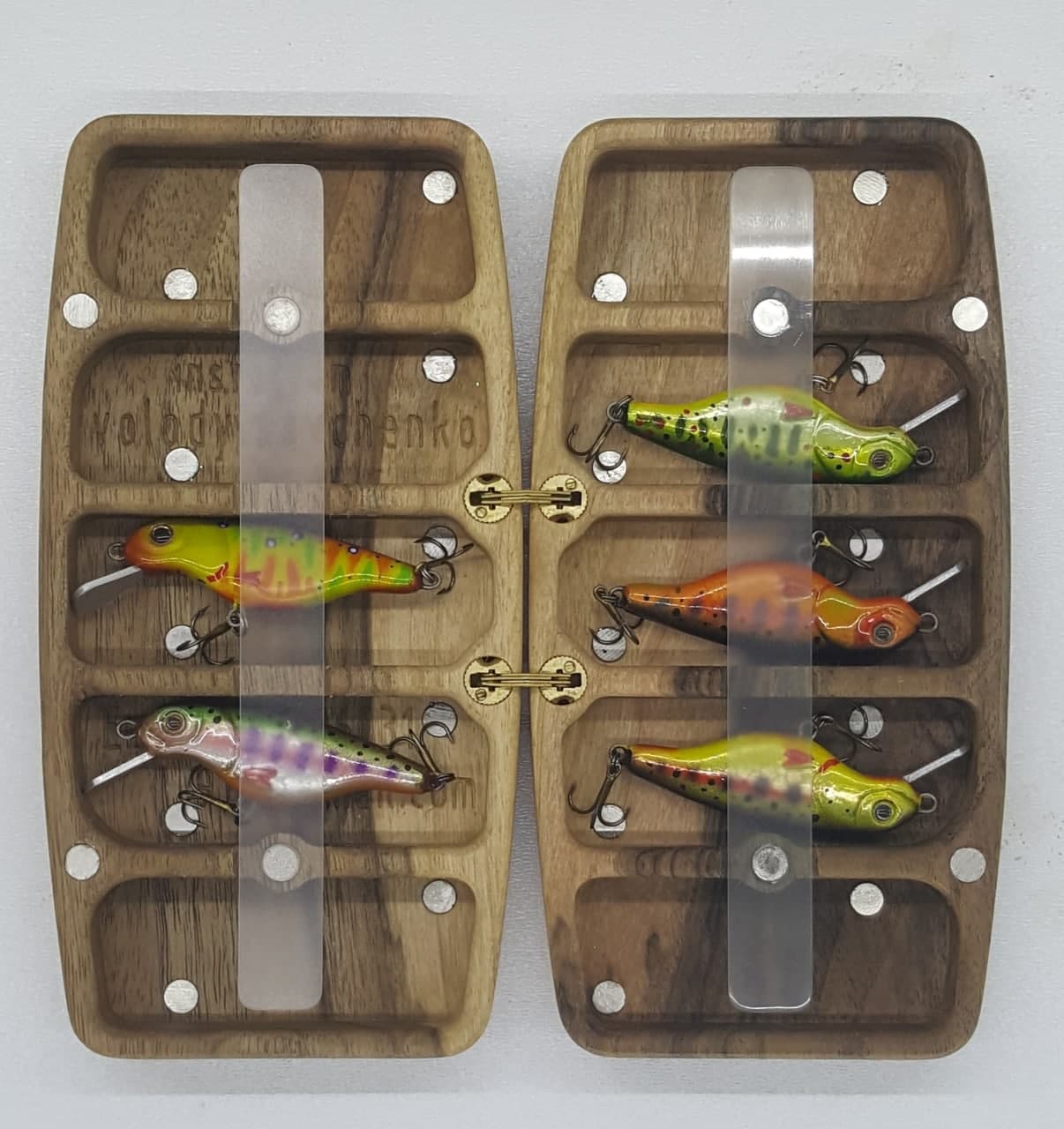Wooden Tackle Boxes, Fishing Fly Nets and Other Fishing Equipment