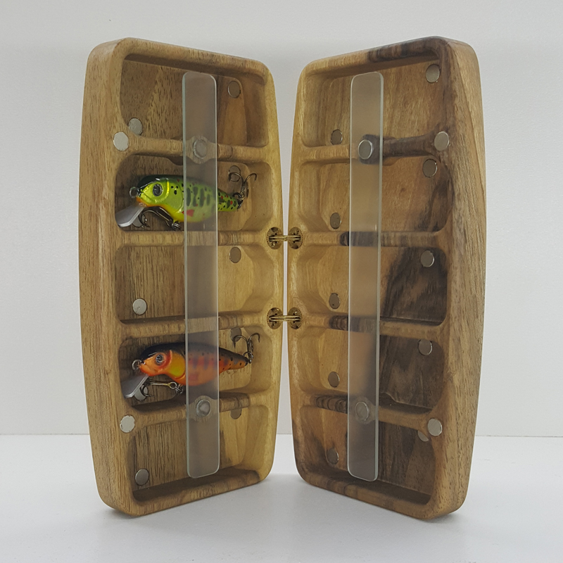 Wooden Wobbler Box (Ukrainian Nut Tree) - Wooden Fly Box